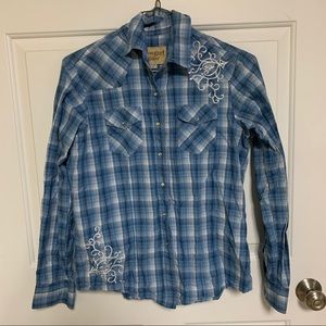 Cowgirl Legend Girl’s Flannel Rodeo Shirt
